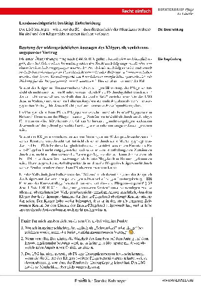 Vorschauseite 3: Beraterbrief Pflege Heft 7-2024
