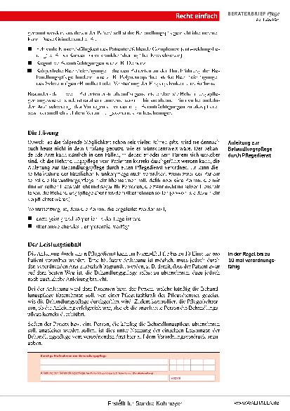 Vorschauseite 5: Beraterbrief Pflege Heft 7-2024