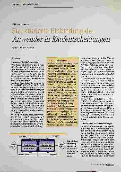 Vorschauseite 1: Strukturierte Einbindung der Anwenderin bei Kaufentscheidungen