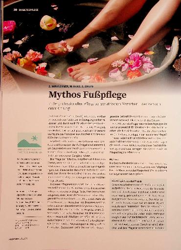 Vorschauseite 1: Mythos Fußpflege In der professionellen Pflege bei geriatrischen Menschen - der Versuch einer Klärung!