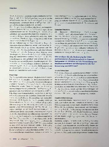 Vorschauseite 2: Fünf Fragen an Kolleginnen und Kollegen zur Arzneimitteltherapiesicherheit