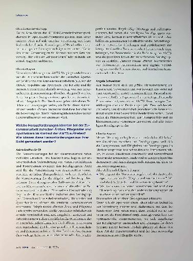 Vorschauseite 4: Fünf Fragen an Kolleginnen und Kollegen zur Arzneimitteltherapiesicherheit