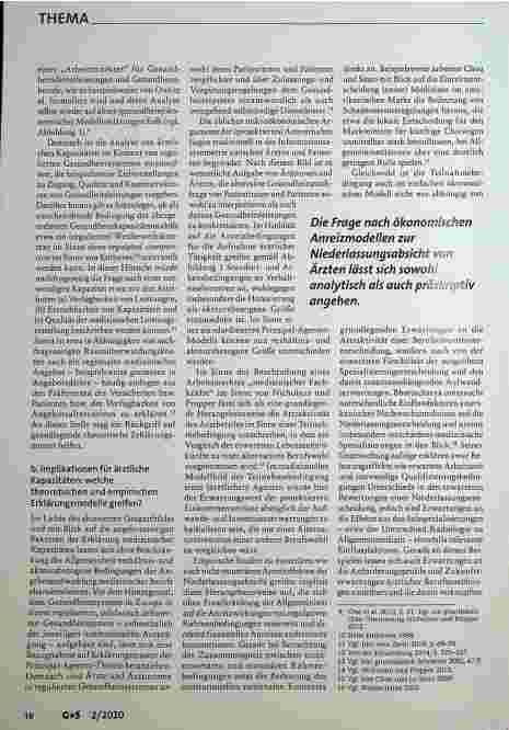Vorschauseite 3: Ökonomische Incentives gegen Ärztemangel im ländlichen Raum
