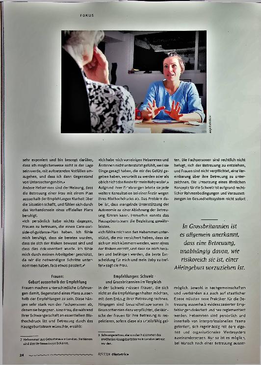 Vorschauseite 4: "Care outside of guidance" - trotz Ablehnung betreuen