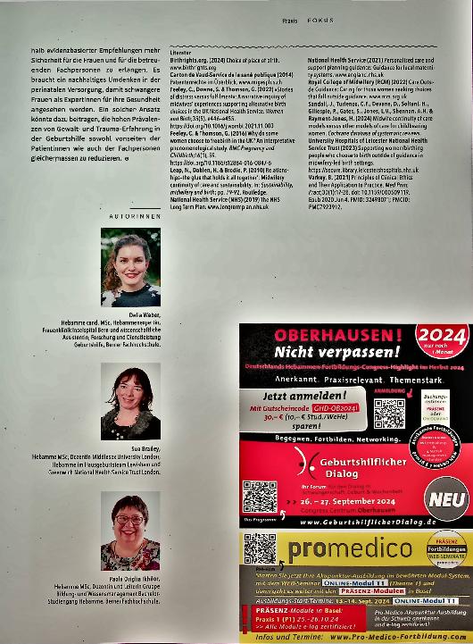 Vorschauseite 5: "Care outside of guidance" - trotz Ablehnung betreuen