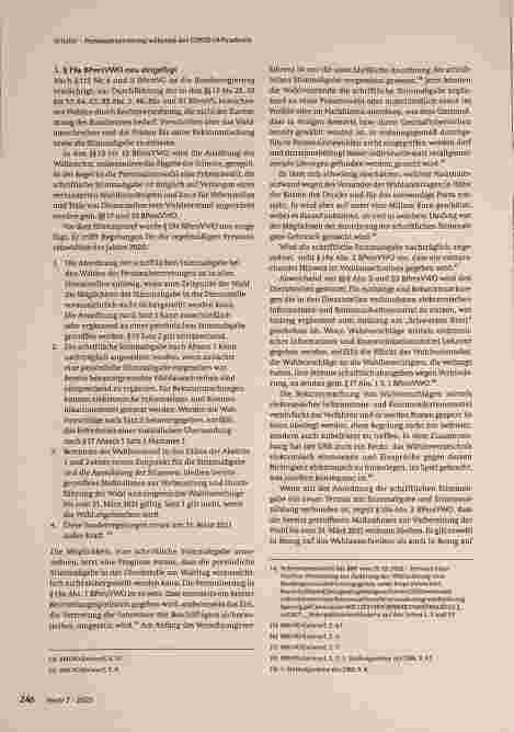 Vorschauseite 3: Verhindert die Sicherstellung der Personalvertretung und Mitbestimmung im öffentlichen Dienst während der COVID-19-Pandemie eine Modernisierung des Bundespersonalvertretungsrechts?