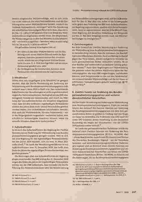 Vorschauseite 4: Verhindert die Sicherstellung der Personalvertretung und Mitbestimmung im öffentlichen Dienst während der COVID-19-Pandemie eine Modernisierung des Bundespersonalvertretungsrechts?