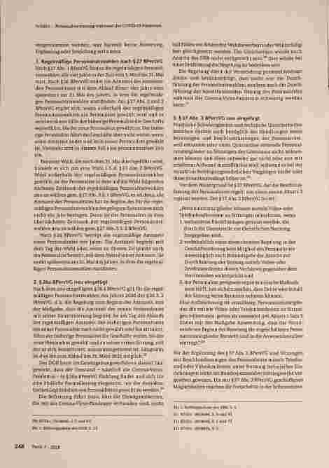 Vorschauseite 5: Verhindert die Sicherstellung der Personalvertretung und Mitbestimmung im öffentlichen Dienst während der COVID-19-Pandemie eine Modernisierung des Bundespersonalvertretungsrechts?