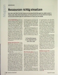 Vorschauseite 1: Ressourcen richtig einsetzen