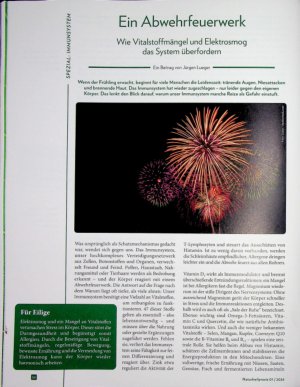 Vorschauseite 1: Ein Abwehrfeuerwerk Wie Vitalstoffmängel und Elektrosmog das System überfordern
