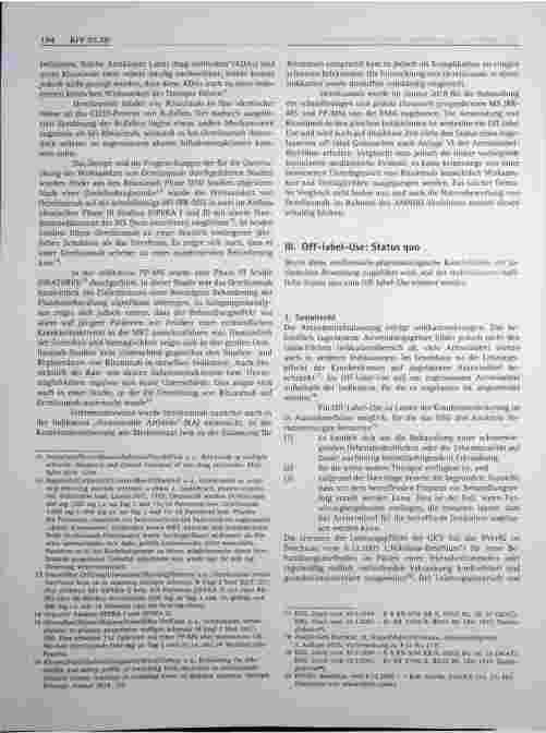 Vorschauseite 3: Anforderungen an etablierten Off-label-Use in der GKV bei Markteintritt zugelassener Analogpräparate - beispielhaft dargestellt zur Indikation Multiple Sklerose -