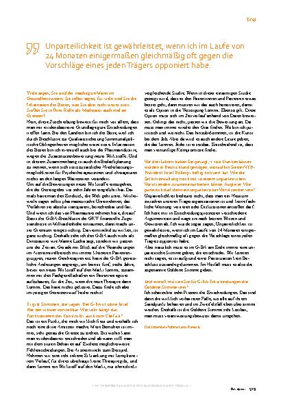 Vorschauseite 5: „Wir hätten die Reform gut begleiten können.“