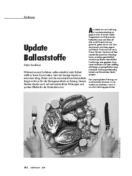 Vorschauseite 1: Update Ballaststoffe