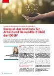 Vorschauseite 1: Beispiel des Instituts für Arbeit und Gesundheit (IAG) der DGUV
