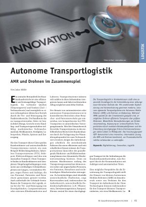 Vorschauseite 1: Autonome Transportlogistik AMR und Drohnen im Zusammenspiel