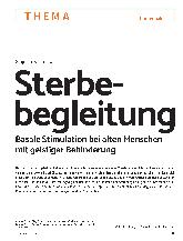 Vorschauseite 2: Sterbebegleitung Basale Stimulation bei alten Menschen mit geistiger Behinderung