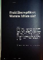Vorschauseite 1: Praktikumsplatz - Warum fehlen sie?