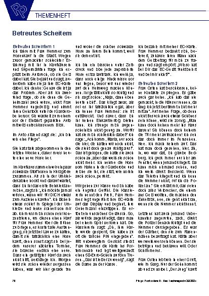 Vorschauseite 1: Betreutes Scheitern