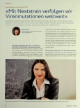 Vorschauseite 1: "Mit Nextstrain verfolgen wir Virenmutationen weltweit"