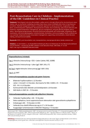 Vorschauseite 2: Post-Reanimationsbehandlung bei Kindern – Umsetzung der ERC-Leitlinien in der klinischen Praxis