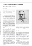 Vorschauseite 1: Ein heiterer Psychotherapeut Alfred Adler zum 85. Todestag