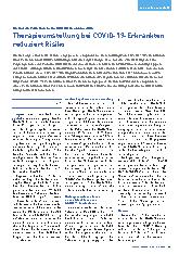 Vorschauseite 1: Therapieumstellung bei COVID-19-Erkrankten reduziert Risiko