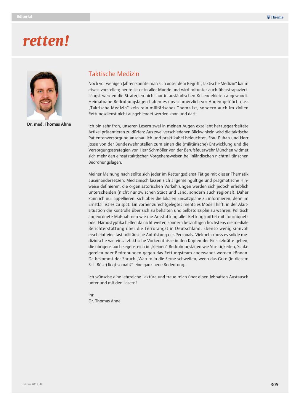Vorschauseite 1: Taktische Medizin