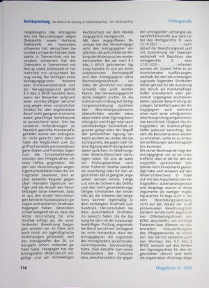 Vorschauseite 2: Zum Widerruf der Zulassung zur Schulfremdenprüfung - hier: Abschlussprüfung zum staat lich geprüften Kran kenpflegehelfer