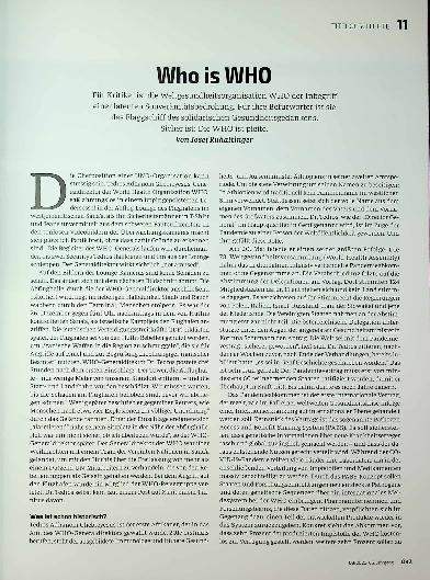 Vorschauseite 2: Who is WHO