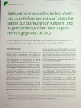 Vorschauseite 1: Stellungnahme des Deutschen Vereins zum Referentenentwurf eines Gesetzes zur Stärkung von Kindern und Jugendlichen (Kinderund Jugendstärkungsgesetz - KJSG)