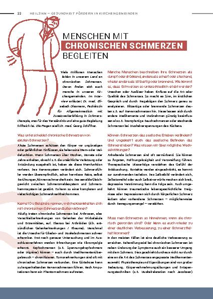 Vorschauseite 1: Menschen mit chronischen Schmerzen begleiten