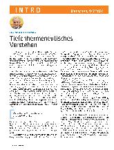 Vorschauseite 1: Tiefenhermeneutisches Verstehen The text is already correctly spelled.
