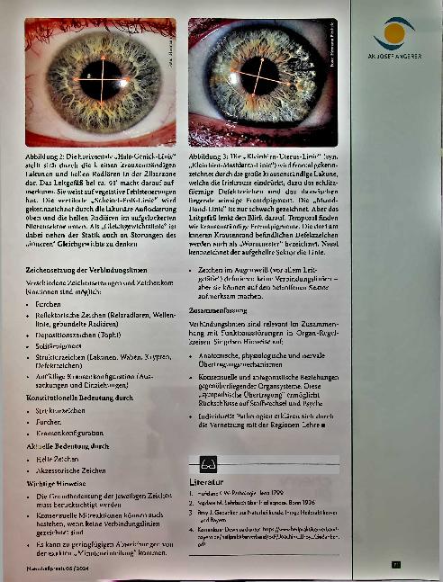 Vorschauseite 2: Lexikon der Augendiagnose Achsenlehre: Verbindungslinien