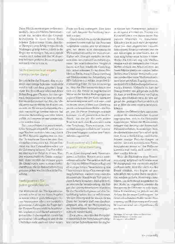 Vorschauseite 2: Ethik-Kommentar Die Lebensqualität einbeziehen