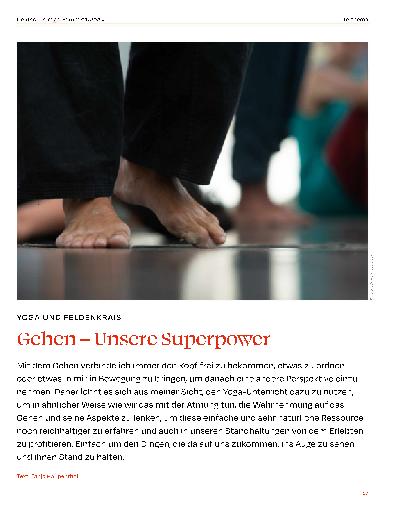 Vorschauseite 1: Gehen – Unsere Superpower Yoga und Feldenkrais