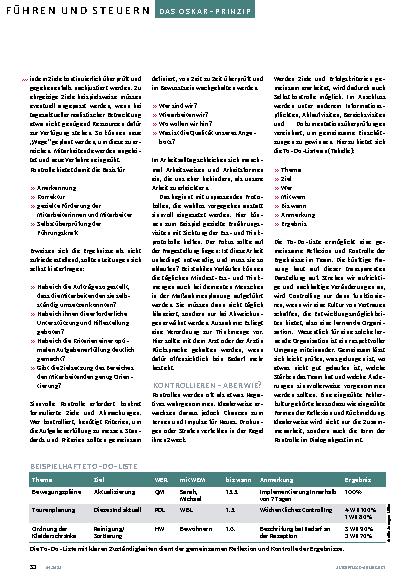 Vorschauseite 3: Positive Kontrolle statt Bauchgefühl