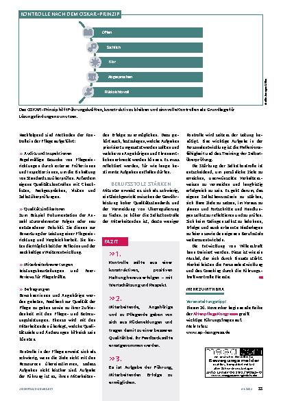 Vorschauseite 4: Positive Kontrolle statt Bauchgefühl