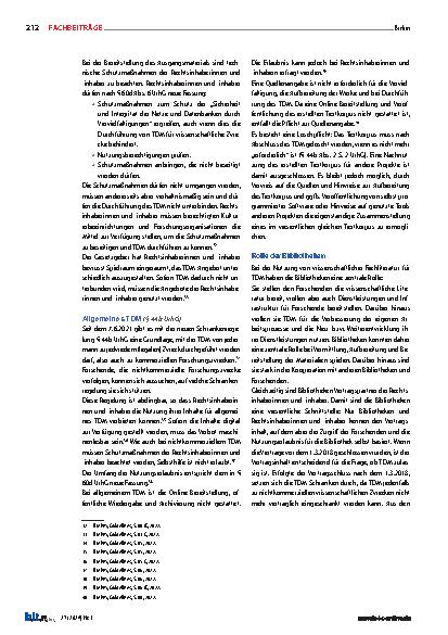 Vorschauseite 6: Textund Data-Mining für Forschungszwecke und Bibliotheken – KI in und durch Bibliotheken