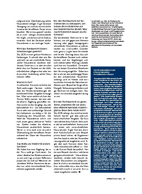 Vorschauseite 5: «Ein menschenrechtlich sehr heikler Bereich»