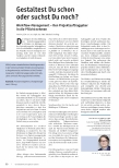 Vorschauseite 1: Gestaltest du schon oder suchst du noch? Workflow-Management - Den Projektauftraggeber in die Pflicht nehmen.