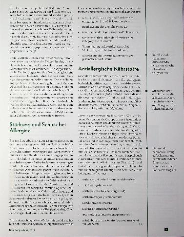 Vorschauseite 4: Systemrelevante Unterstützung der körpereigenen Immunprozesse mit bioaktiven Vitalsubstanzen.
