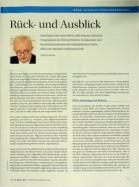 Vorschauseite 1: Rückund Ausblick