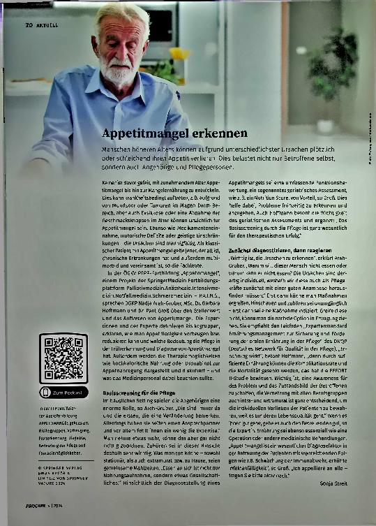 Vorschauseite 1: Appetitlosigkeit erkennen