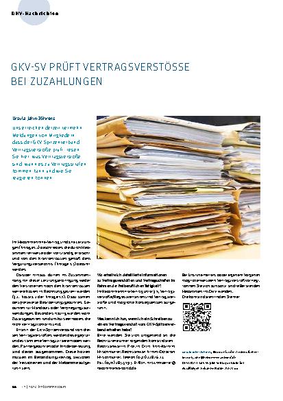 Vorschauseite 1: GKV prüft Vertragsverstöße bei Zuzahlungen