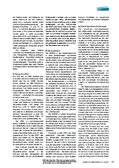 Vorschauseite 4: Vom Physiker zur Fachärztin/zum Facharzt für Öffentliches Gesundheitswesen
