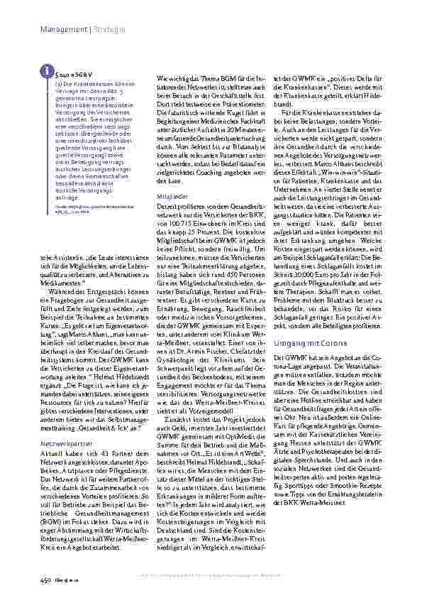 Vorschauseite 3: Gesunder Werra-Meißner-Kreis Versorgungsmodell mit Zukunft