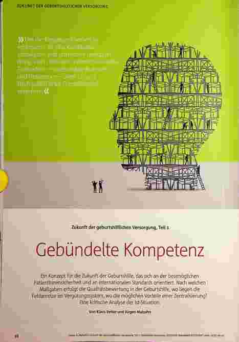 Vorschauseite 1: Zukunft der geburtshilflichen Versorgung, Teil 1: Gebündelte Kompetenz