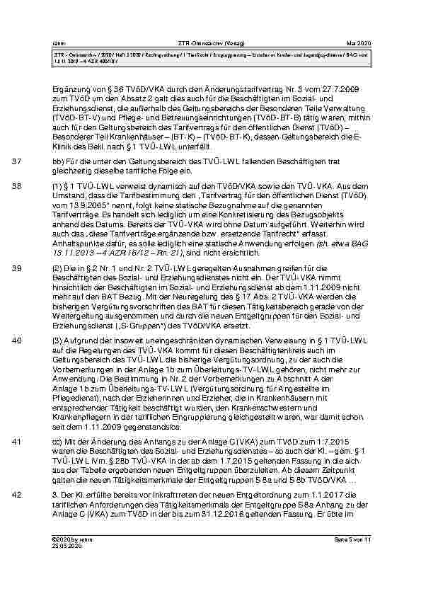 Vorschauseite 5: Eingruppierung – Erzieher in Kinderund Jugendpsychiatrie