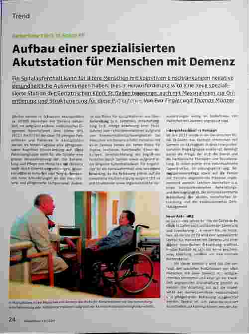 Vorschauseite 1: Aufbau einer spezialisierten Akutstation für Menschen mit Demenz