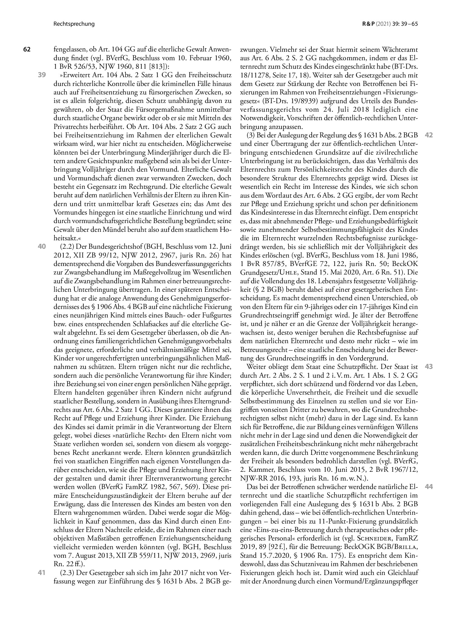 Vorschauseite 4: Fixierung in der Kinder- und Jugendpsychiatrie